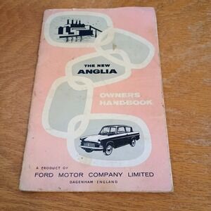 Vintage 1959 Ford New Anglia Owners Handbook Manual Dagenham England Original